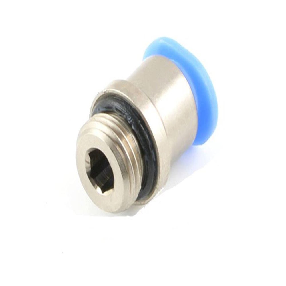 IQS Mini Push-In Fittings with Hex Socket Male Thread, Pneumatic Connector (M6–6 mm)