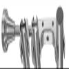BASIT 3-Track Curtain Rod, Stainless Steel Look, 160 cm view 3