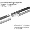 BASIT 3-Track Curtain Rod, Stainless Steel Look, 160 cm view 4