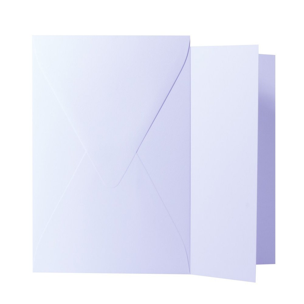 Briefumschlge24Plus 25 Square White Envelopes, 11 x 11 cm, 120 gsm, with 10.5 x 10.5 cm Folded Cards, 240 gsm