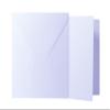 Briefumschlge24Plus 25 Square White Envelopes, 11 x 11 cm, 120 gsm, with 10.5 x 10.5 cm Folded Cards, 240 gsm view 1
