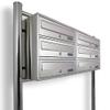 Bituxx Stainless Steel Freestanding Mailbox System, 6 Compartments view 1