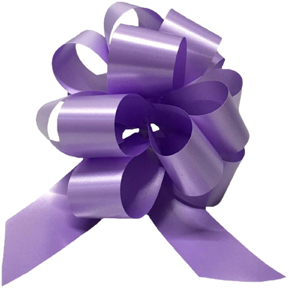 30 Self-Tying Rosettes, 3.0 cm, Svelto Strip, Lavender