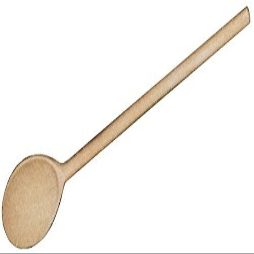 Extra-Strong Oval Wooden Cooking Spoon, Untreated Beechwood, 25 cm