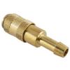NW 2.7 Compressed-Air Coupling with Hose Barb, Brass/Nickel-Plated Brass/Stainless Steel (Brass, 4 mm) view 2
