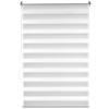 Levivo 331800000114 Double Roller Blind, Fabric, White, 95 x 150 x 2 cm view 1