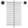Levivo 331800000114 Double Roller Blind, Fabric, White, 95 x 150 x 2 cm view 2