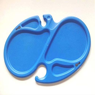Metakreon 10-Pack Standing Party Plates, Blue