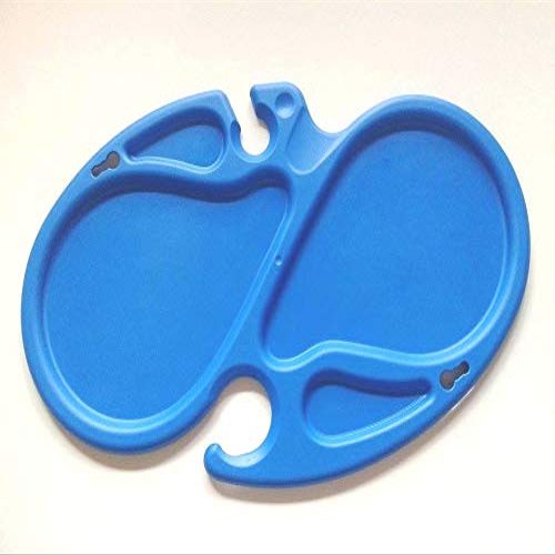 Metakreon 10-Pack Standing Party Plates, Blue