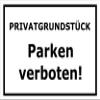 Melis-Folienwerkstatt Private Property – No Parking Sign, 30 × 20 cm, 3 mm Aluminum Composite, Pre-Drilled Holes, Multiple Sizes/Materials view 1