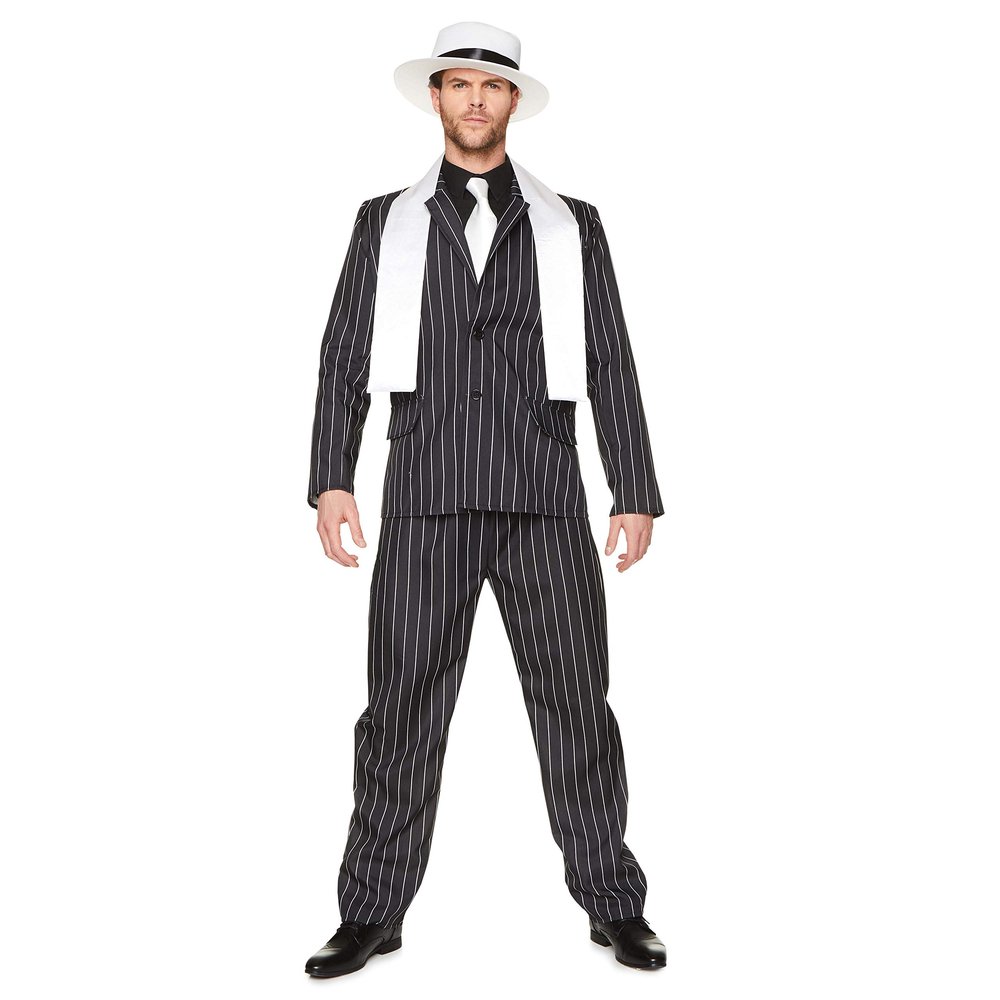 Karnival Costumes Retro Gangster Costume for Men, Size L
