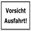 Melis-Folienwerkstatt Caution: Exit Sign, 30 × 20 cm, 3 mm Aluminum Composite view 1