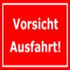 Melis-Folienwerkstatt Caution: Exit Sign, 15 x 10 cm, 3 mm Rigid Foam view 1
