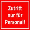 Melis-Folienwerkstatt Authorized Personnel Only Sign, 45 × 30 cm, 3 mm Foam Board, Multiple Sizes/Materials view 1