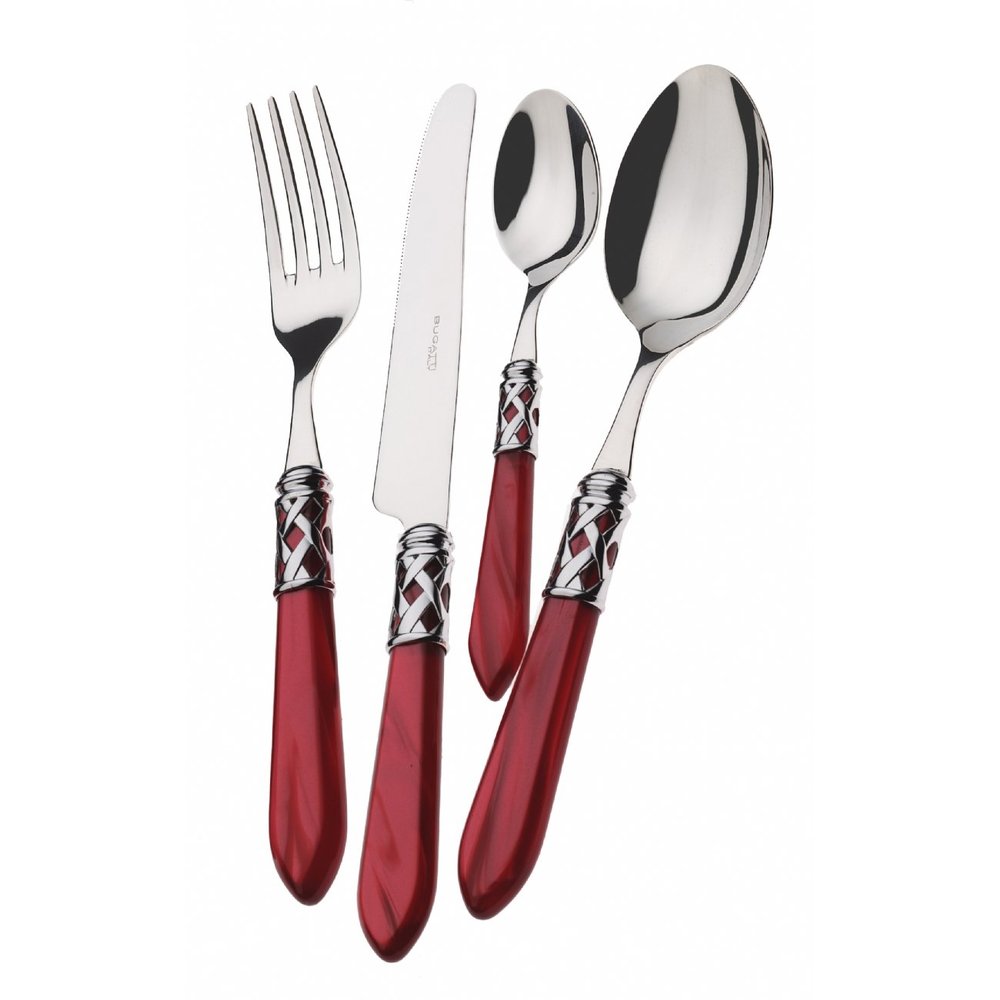 BUGATTI ALAD. CR 75-Piece Wenge Bordeaux Cutlery Set