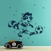 Soccer Player with Dots Wall Decal M1961, Selected Color: Dark Blue, Selected Size: XL – 44 cm W × 60 cm H view 3