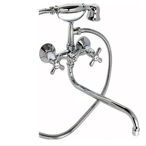 Ferro XR11A Retro Wall-Mount Tub Faucet with Shower Set