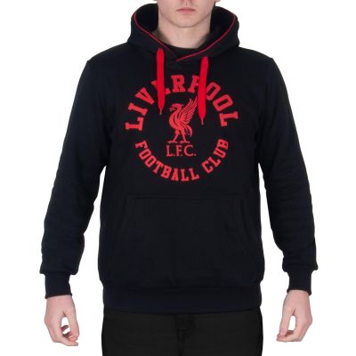 Liverpool FC Men's Fleece Hoodie with Graphic Print - Official Merchandise - 3XL