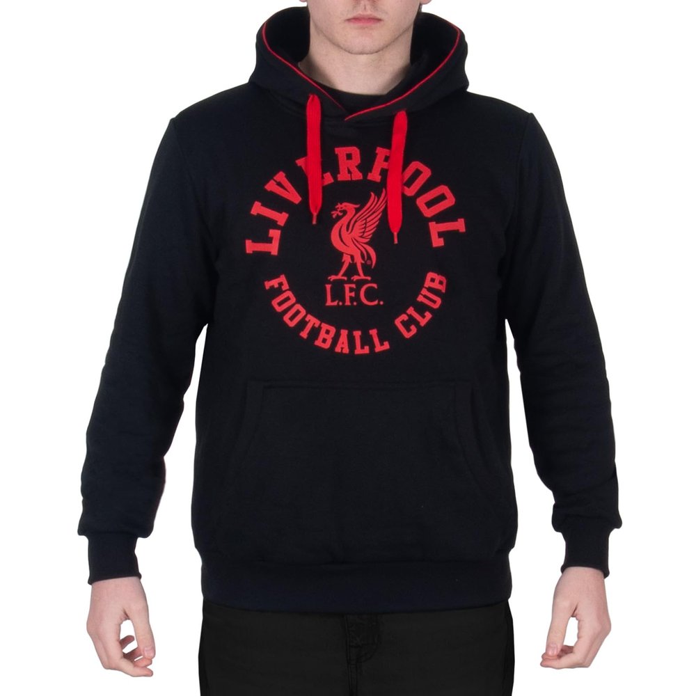 Liverpool FC Men's Fleece Hoodie with Graphic Print - Official Merchandise - 3XL