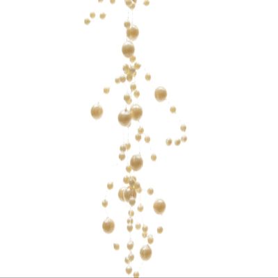 Pearl Garland Christmas Tree Decoration and Table Decor, Cream