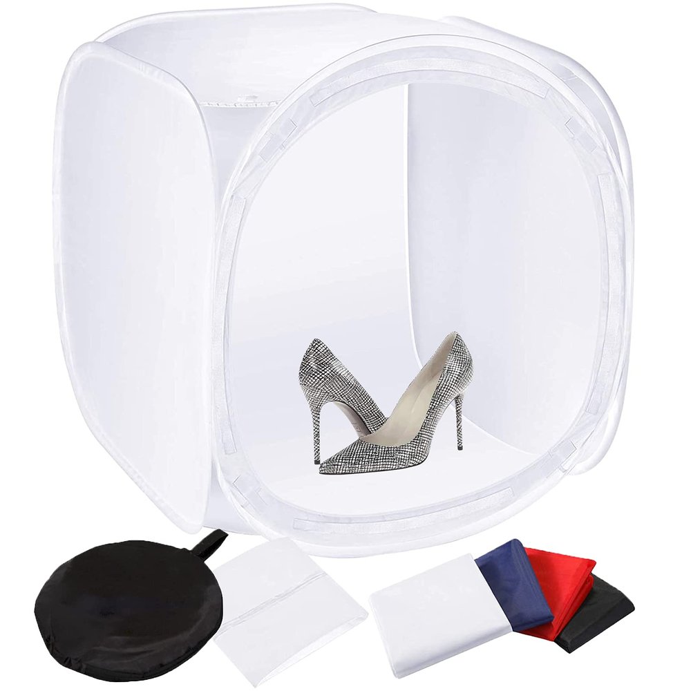 32-Inch/80 cm Photo Studio Light Cube Set with 4 Backgrounds