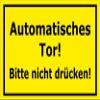 Melis-Folienwerkstatt Automatic Gate Sign – Do Not Press, 45 x 30 cm, 3 mm Rigid Foam view 1