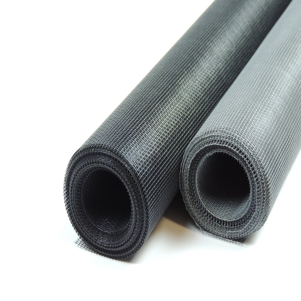 Black Fiberglass Insect Screen Mesh, 100 cm Wide, Cut to Size