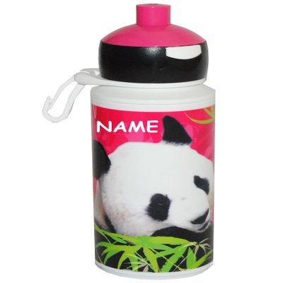 Rosti Mepal Panda Pop-Up Water Bottle with Name, 275 ml
