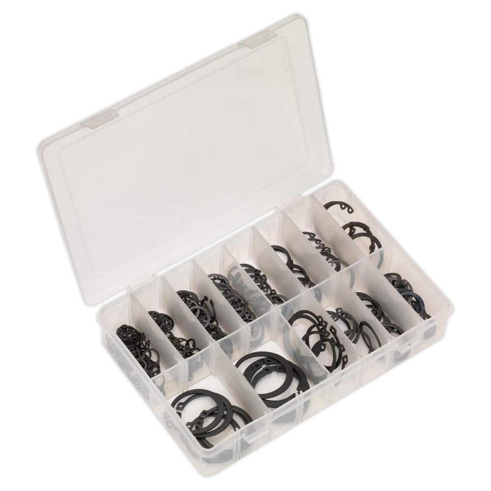 SEALEY AB017CC Internal & External Metric Circlip Assortment