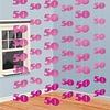 Pink Shimmer 50th String Decorations, 6 x 2 m view 1