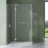 Mai & Mai Corner Shower Enclosure 75 x 90 cm with Shower Tray view 2