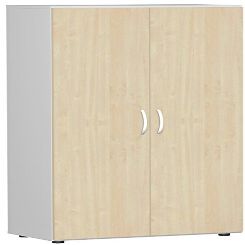 Gera Möbel Schranksystem Flex Hinged-Door Cabinet, Maple/Light Gray, 80 x 42 x 180.8 cm