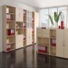 Gera Möbel Schranksystem Flex Hinged-Door Cabinet, Maple/Light Gray, 80 x 42 x 180.8 cm view 4