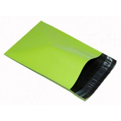 realpack 500 Neon Green Poly Mailing Bags, 30.5 x 40.6 cm