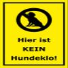 Melis-Folienwerkstatt “No Dog Toilets Here” Sign – 30 x 20 cm – 3 mm Rigid Foam Board view 1