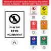 Melis-Folienwerkstatt “No Dog Toilets Here” Sign – 30 x 20 cm – 3 mm Rigid Foam Board view 3