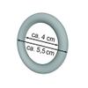 Curtain Rings with Pleat Hooks, 10-Pack, Plastic, 39 x 55 mm, Black view 3
