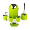 6-Piece Bathroom Accessory Set, Green Design 1 view 1