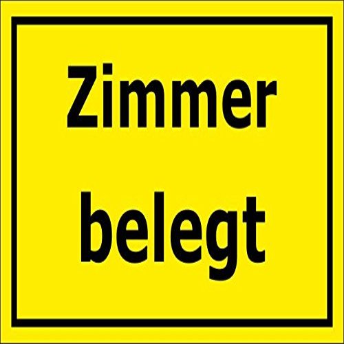 Melis-Folienwerkstatt "Room Occupied" Sign, 15 x 20 cm, 30 x 20 cm, and 45 x 30 cm, Drill Holes, Sticker, Rigid Foam, Aluminum Composite - S00227C