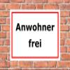 Melis-Folienwerkstatt “Residents Permitted” Sign – 30 x 20 cm – 3 mm Rigid Foam Board – Pre-Drilled – S00245-233-B view 2