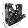 AABCOOLING Super Silent R8 – Quiet, Efficient 80 mm Case Fan with 4 Anti-Vibration Pads and 9 V Voltage Reducer view 3