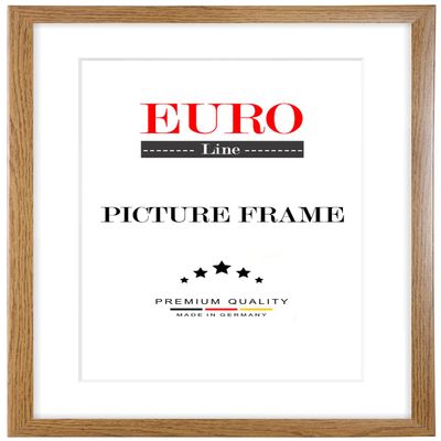 EUROLine Wood Picture Frame 19 x 108 cm, Rustic Oak, with Anti-Reflective Acrylic Glass for Photos, Posters and Puzzles