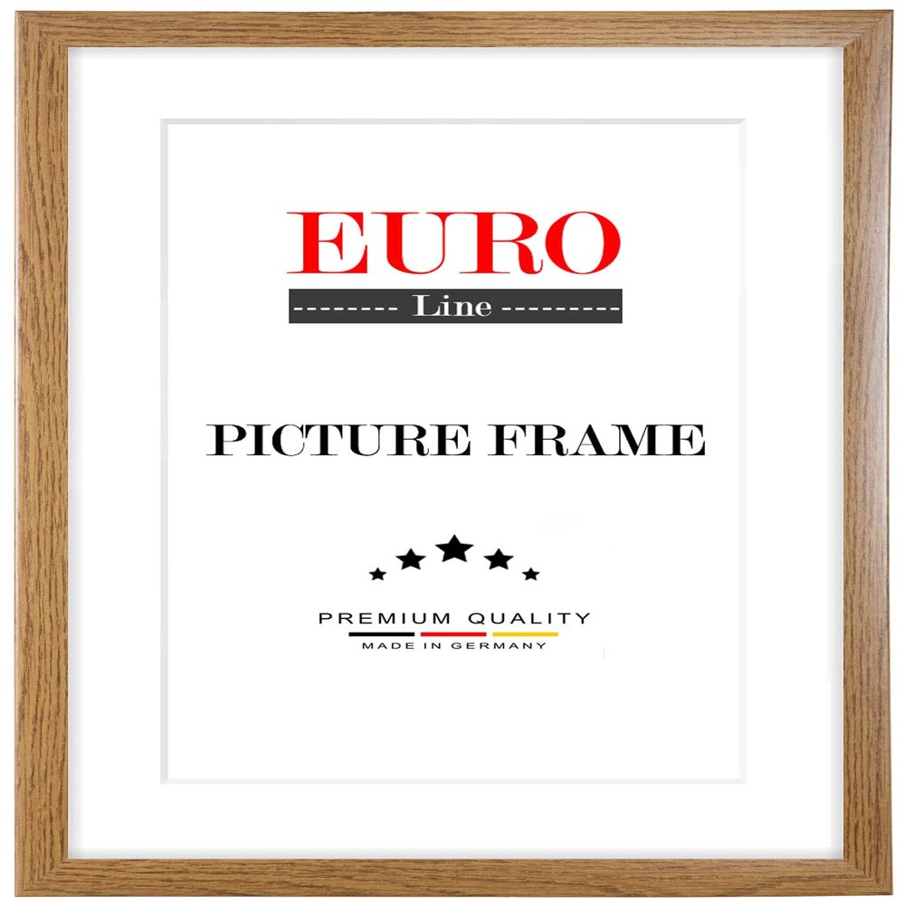 EUROLine Wood Picture Frame 19 x 108 cm, Rustic Oak, with Anti-Reflective Acrylic Glass for Photos, Posters and Puzzles
