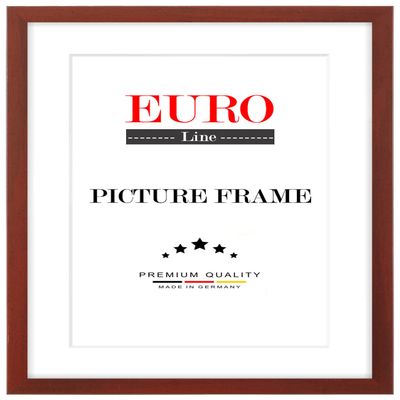 EUROLine35 Wood Picture Frame 23 x 74 cm, Made to Measure, Red Wiped