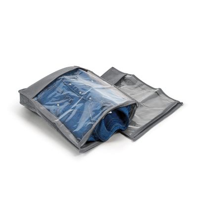 Perfetto Pi Easybag Garment Bag for Shirts and Sweaters, Nonwoven Fabric, Ash Gray, 33.0 x 45.0 x 5.0 cm