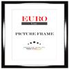EUROLine35 Custom-Size Wood Picture Frame 40 x 113 cm, High-Gloss Black view 1