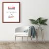 EUROLine35 Wood Picture Frame 53 x 100 cm Made to Size – Wiped Red, Selectable Size, Anti-Glare Acrylic Glass view 3