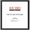 EUROLine35 Custom-Size MDF Picture Frame 60 x 127 cm, Matte Black, Anti-Glare Acrylic Glazing view 1