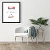 EUROLine35 Custom-Size MDF Picture Frame 60 x 127 cm, Matte Black, Anti-Glare Acrylic Glazing view 3