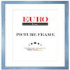 EUROLine35 Custom-Size Wooden Picture Frame 76 x 81 cm – Wiped Light Blue, Anti-Reflective Acrylic Glass view 1